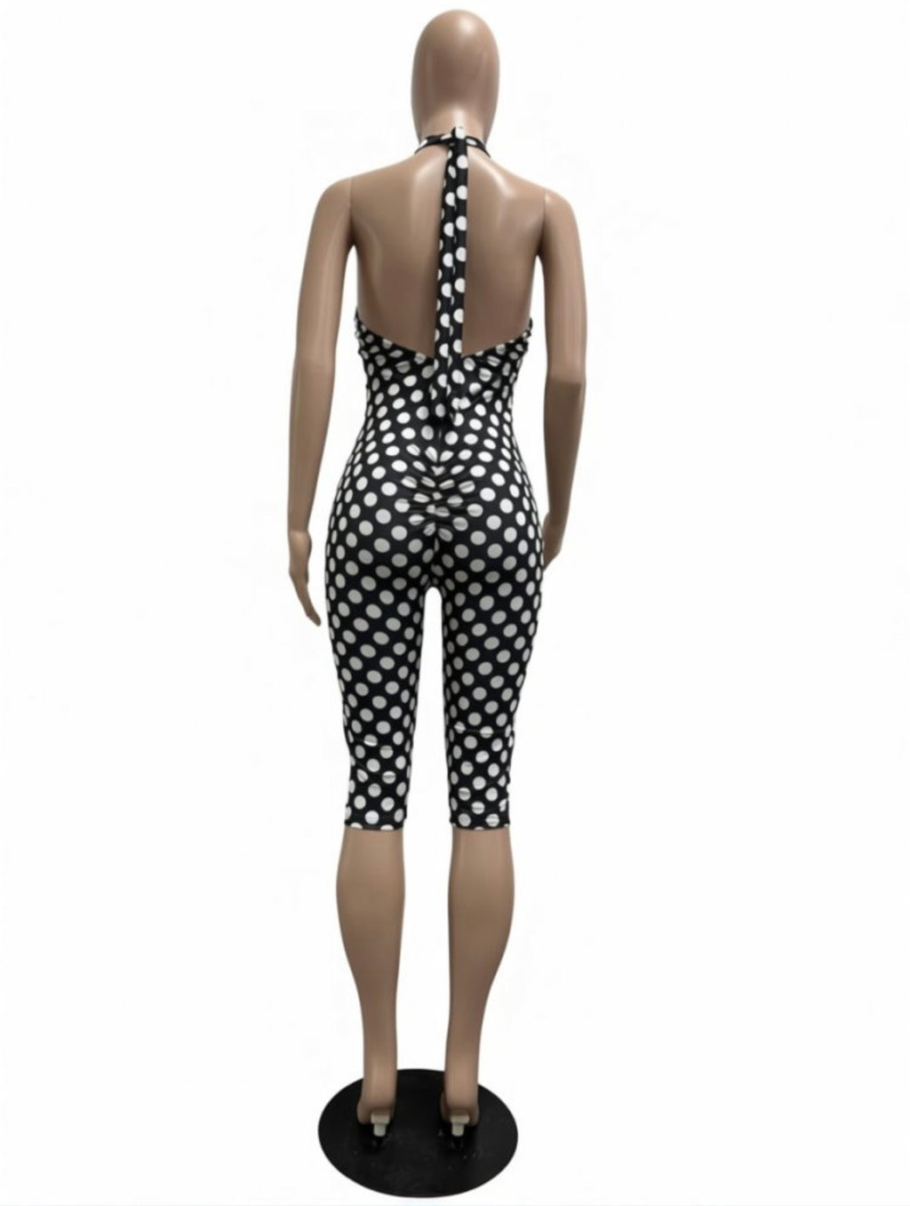 Call Me Polka Dot Capri Jumpsuit