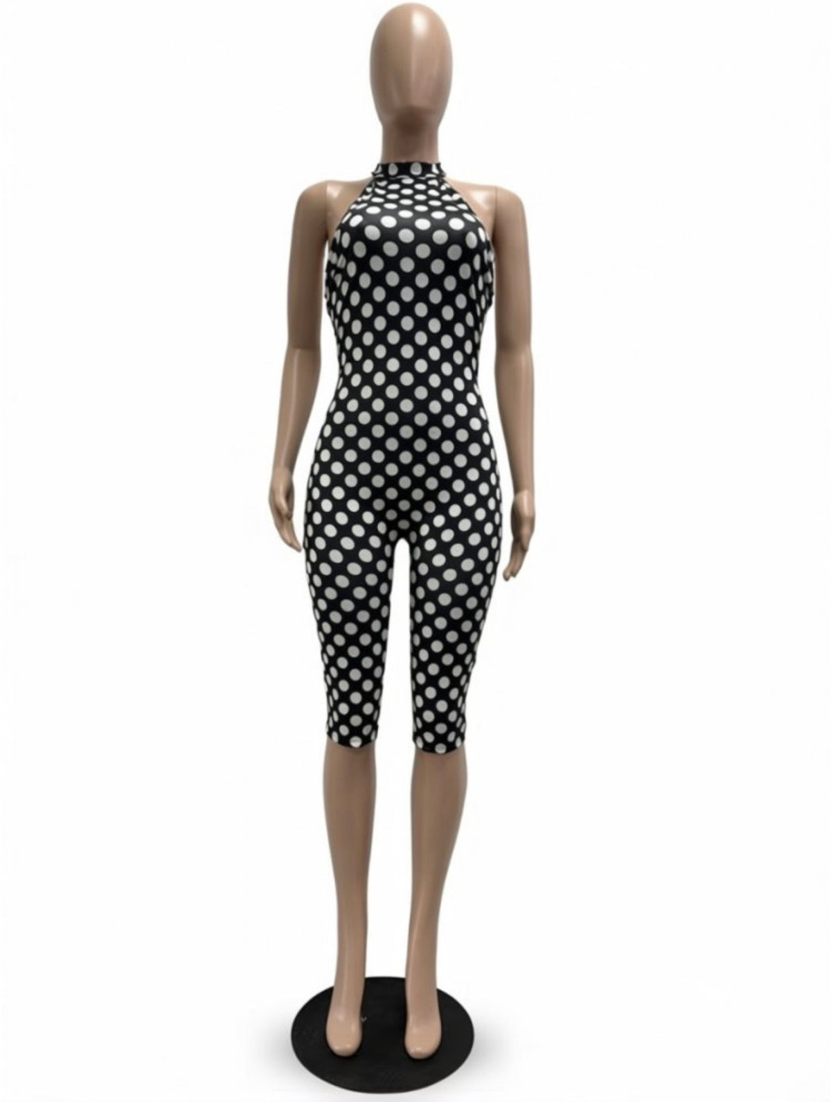 Call Me Polka Dot Capri Jumpsuit