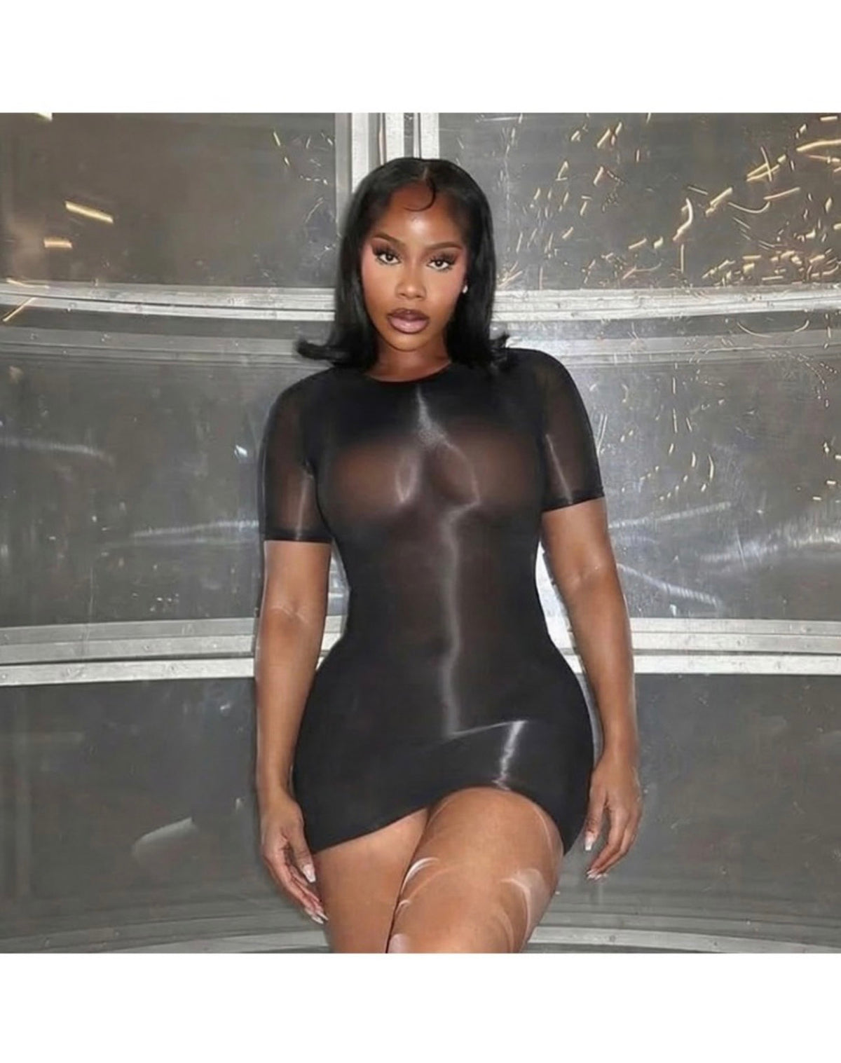 Sheer Temptation Mini dress