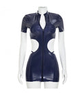 Midnight Moto Mini Dress