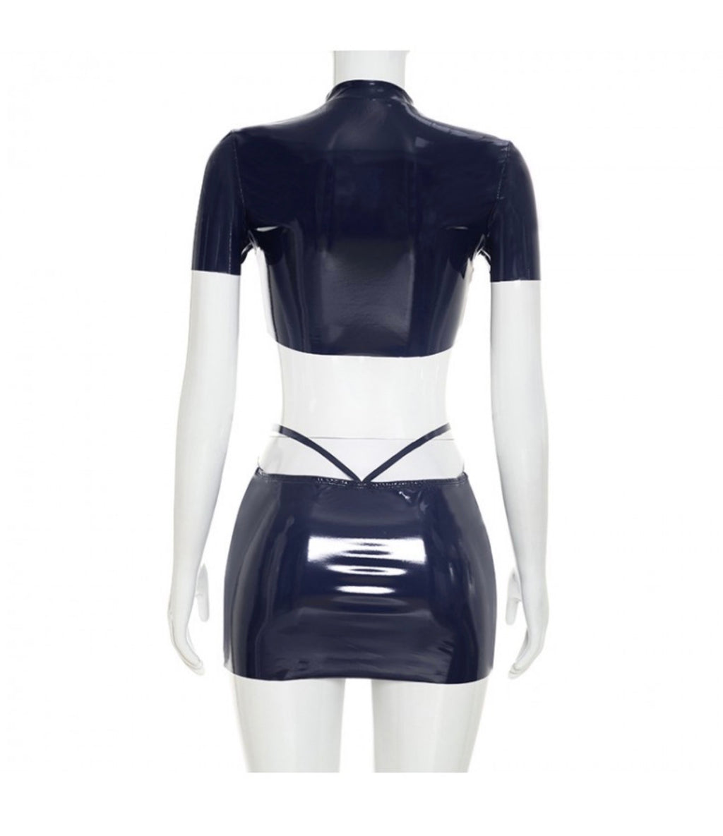 Midnight Moto Mini Dress